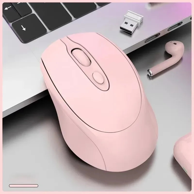 Rechargeable Wireless Mouse Dual Modes Bluetooth-compatible 2.4G USB Silent Ergonomic Mice For Laptop Pad Tablet Macbook Mause