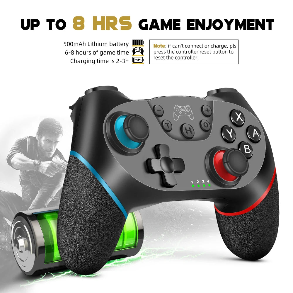 AceGamer Wireless Controller for Switch/Switch 2 Gamepad Controle Compatible with PC with 6-Axis/Turbo/Ergonomic Function