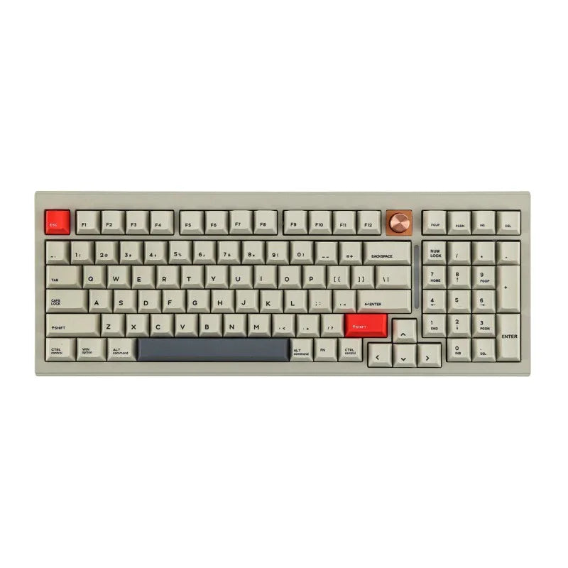 V98 QMK Keyboard Kit Custom RGB Bluetooth Wireless Three Mode H...