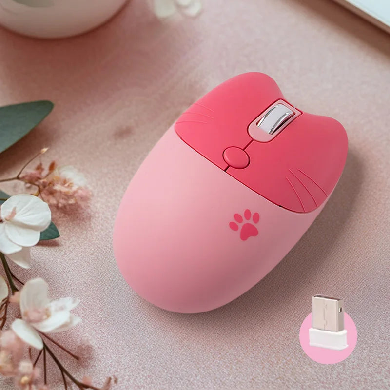 Mofii Cute Cat 2.4G Wireless Mouse, USB Receiver Plug and Play,...