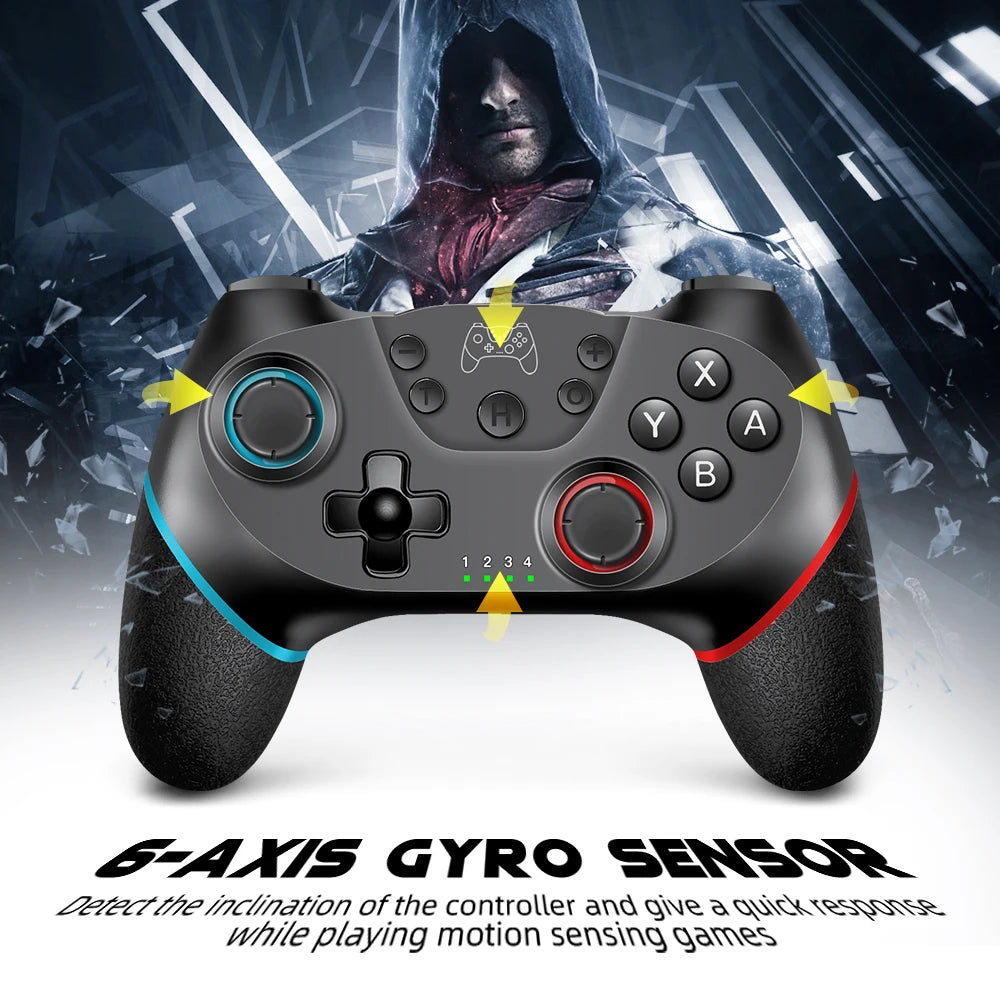 AceGamer Wireless Controller for Switch/Switch 2 Gamepad Controle Compatible with PC with 6-Axis/Turbo/Ergonomic Function